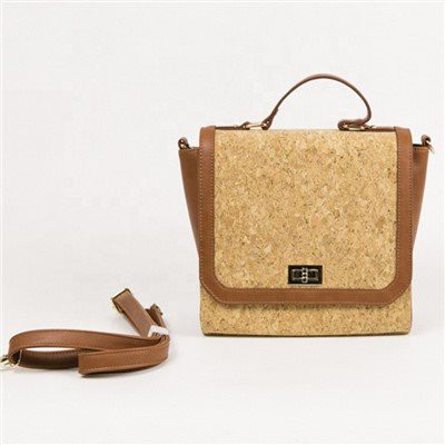 Сумка из веганской пробковой ткани